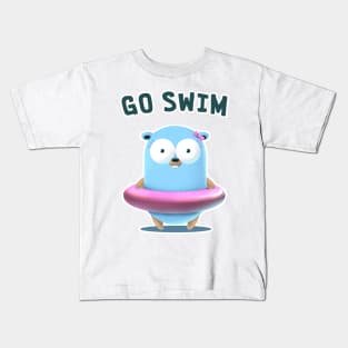 Go Swim for Female Kids T-Shirt